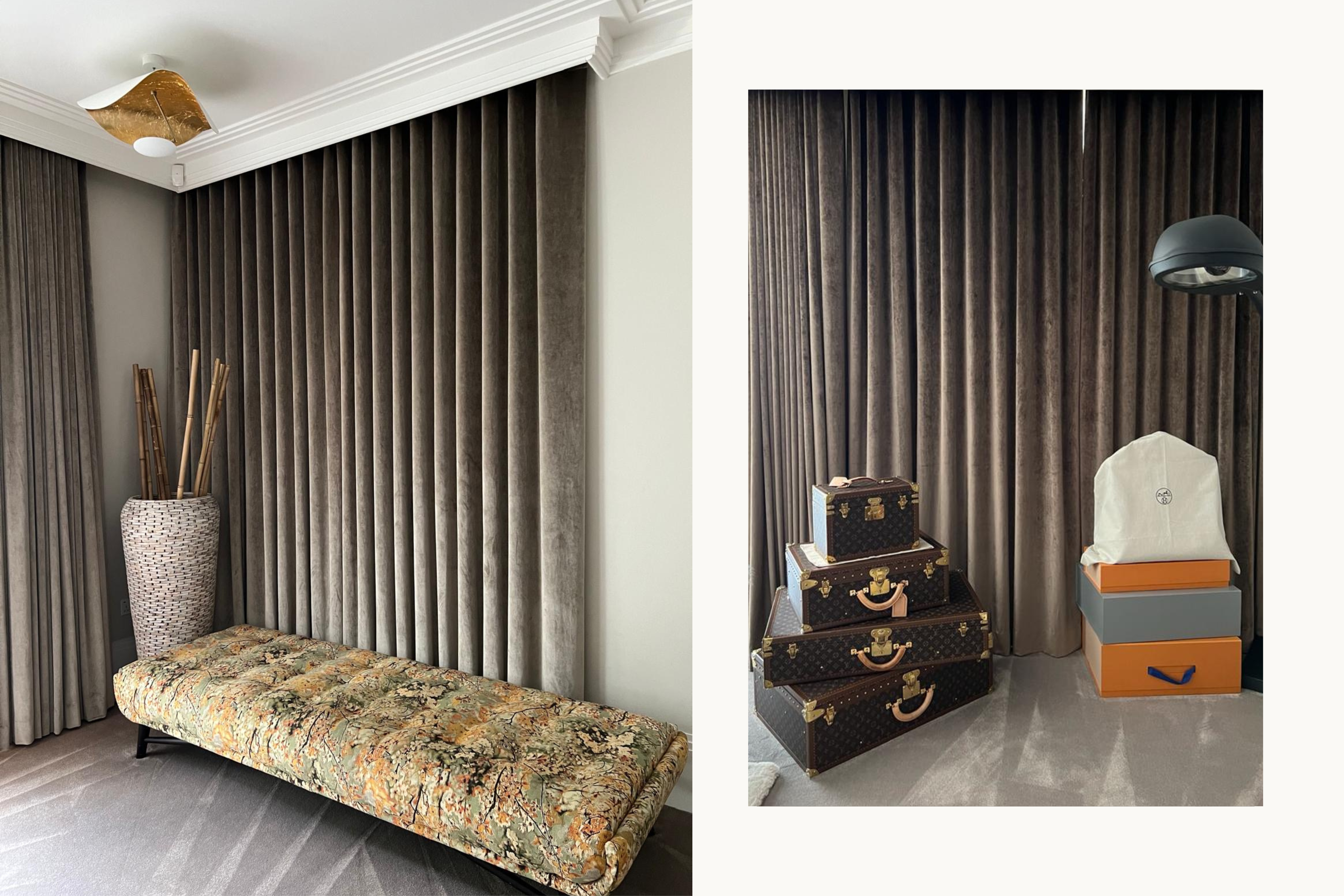 Walk-in wardrobe and luxury storage